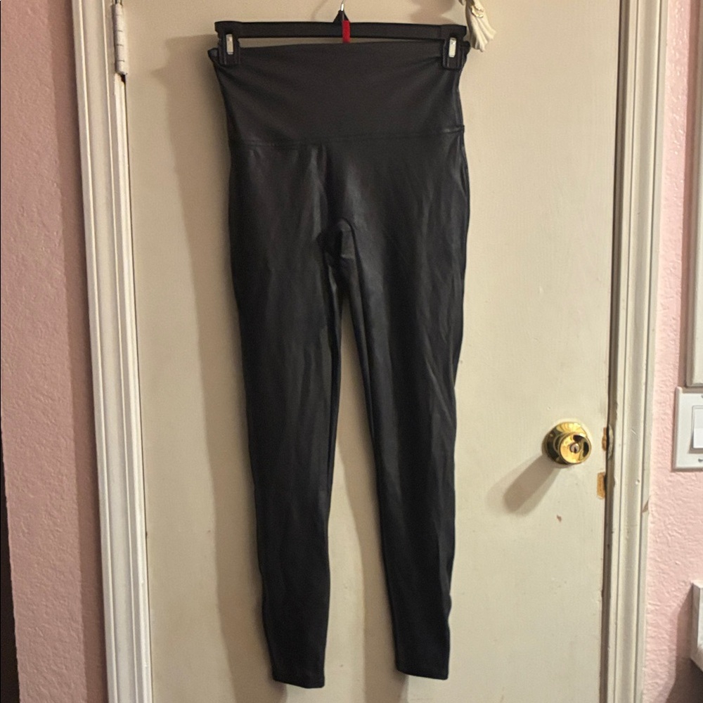 SPANX Black High-Waisted Leggings - Picture 2 of 4